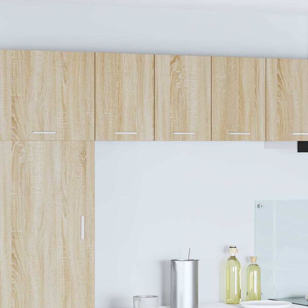 vidaXL Armoire suspendue Ch&ecirc;ne Sonoma et Blanc 30 x 31 x 40 cm