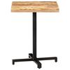 vidaXL Table de bistro Carrée 60x60x75 cm Bois de manguier brut
