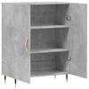 vidaXL Buffet gris b&eacute;ton 69,5x34x90 cm bois d'ing&eacute;nierie