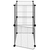 vidaXL Cage animaux de compagnie à 8 panneaux et porte Noir 35x35 cm