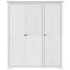 vidaXL Garde-robe BODO blanc 146x53,5x173 cm bois massif de pin