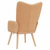 vidaXL fauteuil Beige 62 x 67 x 95,5 cm Tissu Sherpa