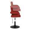 vidaXL Chaises pivotantes &agrave; manger lot de 4 Rouge bordeaux Tissu