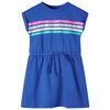 Robe pour enfants avec cordon de serrage bleu cobalt 92