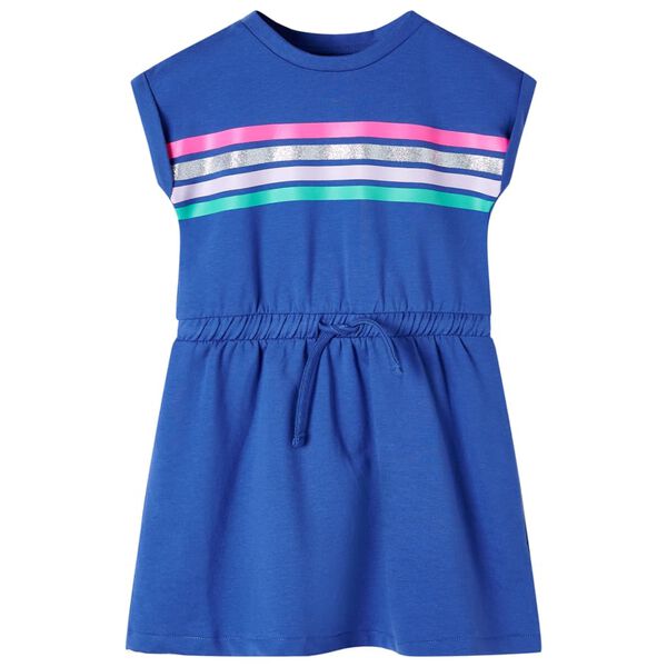 Robe pour enfants avec cordon de serrage bleu cobalt 92