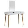 vidaXL Ensemble de Coiffeuse FAUSKE 2 pc Blanc 100 x 50 x 143 cm