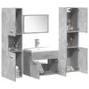vidaXL Ensemble de meubles de salle de bain 4 pcs gris b&eacute;ton