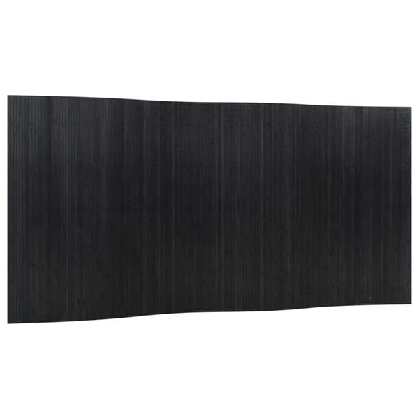 vidaXL Cloison de s&eacute;paration noir largeur 400 cm hauteur 165 cm bambou