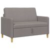 vidaXL Sofa avec rangement Taupe 122 x 78 x 87 cm Polyester