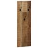 vidaXL Porte-manteau mural 2 pcs Bois de manguier massif 36x110x3 cm