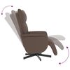 vidaXL Fauteuil inclinable de massage repose-pieds marron similicuir
