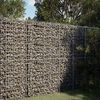 vidaXL Panier gabion avec couvercle 100x100x200 cm fer galvanis&eacute;