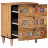 vidaXL Cabinet de chevet Naturel 50 x 33 x 62 cm Bois de mangue massif