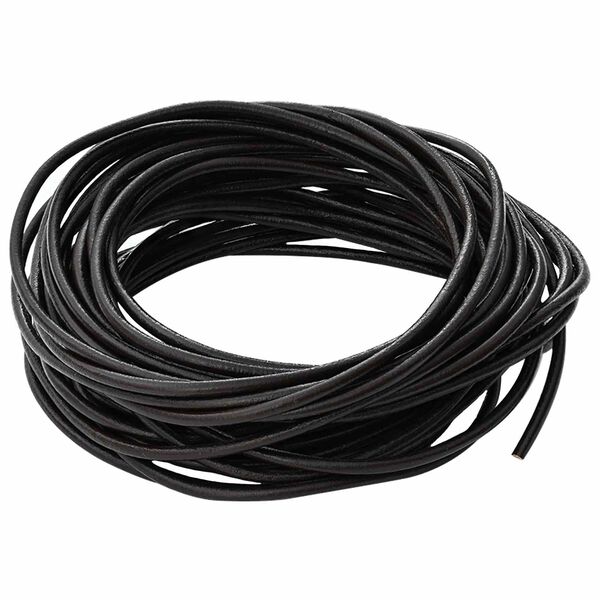 vidaXL Corde en Cuir Marron fonc&eacute; &Oslash;2,5 mm x 50 m Cuir