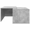 vidaXL Ensemble de tables basses 2 pcs Gris b&eacute;ton Bois d'ing&eacute;nierie