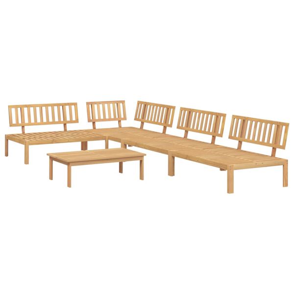 vidaXL Salon palette de jardin 5 pcs bois d'acacia massif