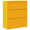 vidaXL Armoire de rangement Jaune moutarde 90 x 40 x 105 cm Acier