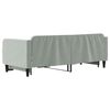 vidaXL Lit de jour avec gigogne sans matelas gris clair 90x200 cm