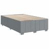 vidaXL Sommier &agrave; lattes de lit avec matelas Gris clair 120x200cm Tissu