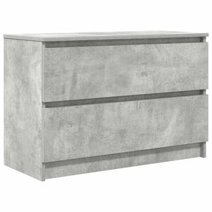 vidaXL Meuble TV gris b&eacute;ton 80x35x54 cm bois d'ing&eacute;nierie