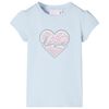 T-shirt pour enfants bleu clair 104