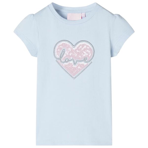 T-shirt pour enfants bleu clair 104