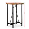 vidaXL Ensemble de bar 3 pcs Bois massif recyclé et cuir véritable