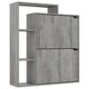 vidaXL Armoire à chaussures Béton 79,5x24x90,5 cm Aggloméré