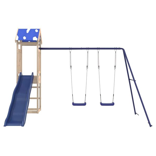 vidaXL Aire de jeux d'ext&eacute;rieur bois de pin massif