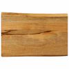 vidaXL Dessus de table 60x40x3,8 cm bord vivant bois massif manguier