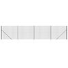 vidaXL Cl&ocirc;ture en treillis m&eacute;tallique et ancrage anthracite 2x10 m