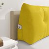 vidaXL Coussin de Dos Jaune 100 x 24 x 50 cm Velours