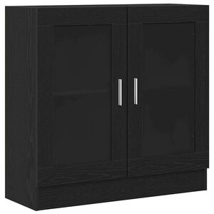 vidaXL Biblioth&egrave;que Ch&ecirc;ne noir 82,5 x 30,5 x 80 cm Bois d'ing&eacute;nierie