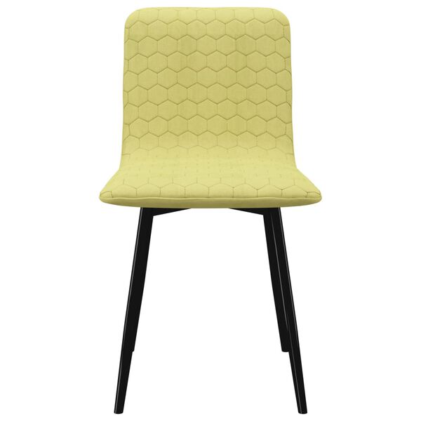 vidaXL Chaises à manger lot de 2 vert tissu