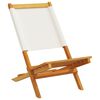 vidaXL Chaises de jardin pliantes lot de 8 tissu et bois massif
