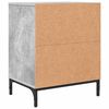 vidaXL Cabinet de chevet avec tiroir 2 pcs Gris b&eacute;ton 49 x 36 x 61 cm