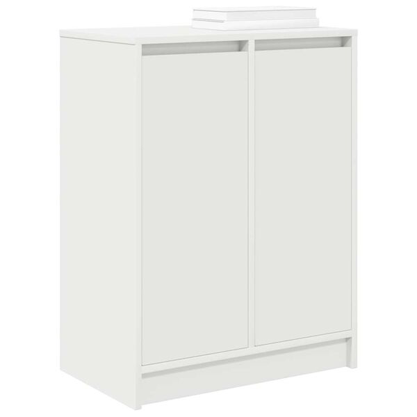 vidaXL Armoire à chaussures blanc 57x34x76 cm bois d'ingénierie