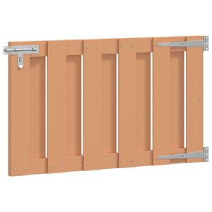 vidaXL Porte de Jardin 100 x 60 cm WPC et Aluminium Marron