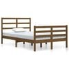vidaXL Cadre de lit sans matelas marron miel pin massif 120x200 cm