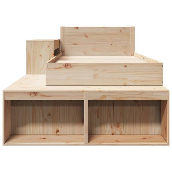 vidaXL Cadre de lit sans matelas 75x190 cm bois de pin massif