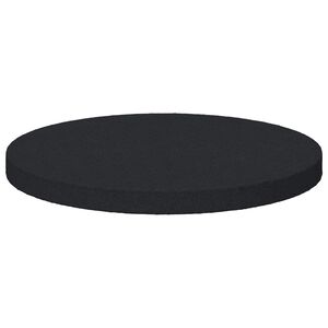vidaXL Tapis de pieds de meubles 2 pi&egrave;ces Noir &Oslash; 30 x 2 mm EVA