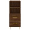 vidaXL Buffet Ch&ecirc;ne marron 34,5x34x90 cm Bois d'ing&eacute;nierie