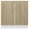vidaXL Armoire de plancher d'évier Chêne sonoma Bois d’ingénierie
