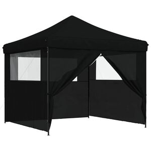 vidaXL Tente de f&ecirc;te Noir 292 x 292 x 315 cm Tissu Oxford