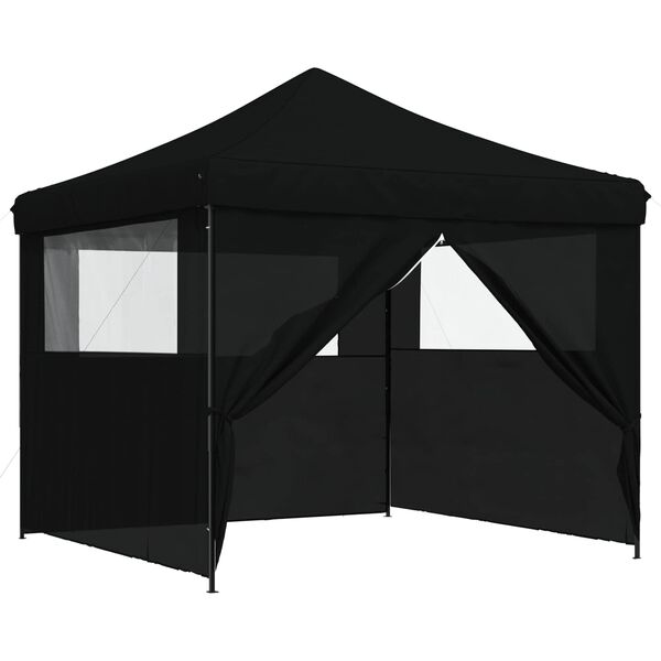 vidaXL Tente de f&ecirc;te Noir 292 x 292 x 315 cm Tissu Oxford