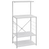 vidaXL Armoire &agrave; micro-ondes Blanc 60x39,6x123 cm Bois d'ing&eacute;nierie