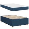 vidaXL Cadre de lit avec matelas Bleu 120 x 190 cm tissu