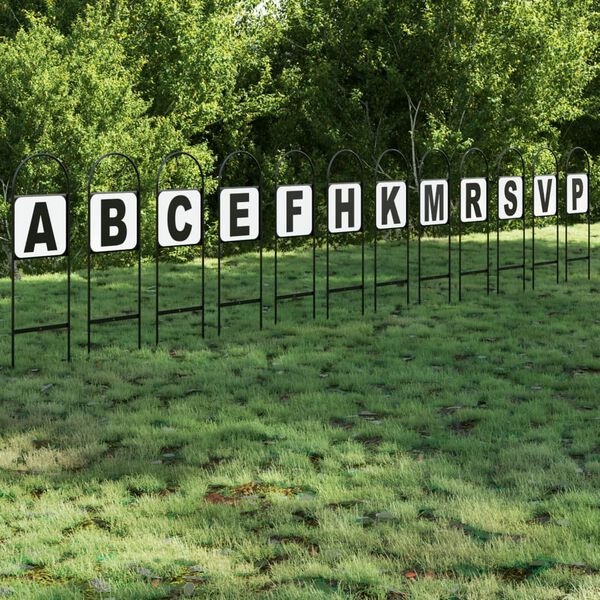 vidaXL Marqueurs de dressage 12 pcs acier