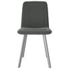 vidaXL Chaises &agrave; manger lot de 2 gris velours