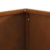 vidaXL Braise Marron 80 x 80 x 40 cm Acier Corten